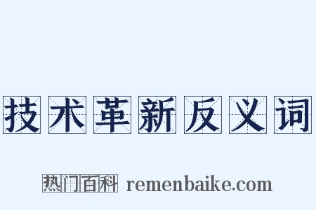 技术革新反义词是什么意思的图片